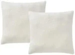 Morgan Home 2PK 18 Square Textured Decorative Pillows - Ivory. Fixed Price $29.69.