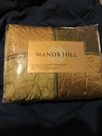 Nwt!! Manor Hill Completer Set Lexington Green 2 European Shams & Pillows. Fixed Price $18.99.