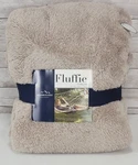 New Berkshire Blanket Fluffie Throw 55 X 70 Tan Beige Nwt Soft With Gift Tag. Fixed Price $24.00.