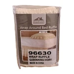 New Madison Wrap Around Bed Skirt - Queen/king Ivory Beige Ruffle Edge. Fixed Price $23.50.