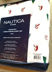 Nautica 6 Pc Christmas King Sheet Set Holiday Sails Ocean Bay Four Pillowcases!. Fixed Price $50.99.