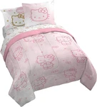 Hello Kitty Queen Comforter Set - 7 Piece Bedding Includes Sheet & Pillow. Fixed Price $98.60.