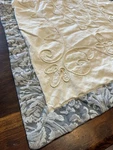 Peking Handicrafts Shams Quilted Embroidered Cottage Core Ivory/blue. Fixed Price $14.24.