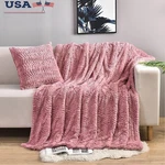 Soft Plush Faux Fur Blanket Cozy Warm Fluffy Home Decor Pet Toddler Use. Fixed Price $41.02.