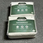 Allerease Perfect Protection Waterproof Twin Fitted Mattress Protector Lot 2. Fixed Price $24.99.
