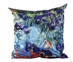Gift Craft Satin Square Pillow, Blue Iris. Fixed Price $20.00.