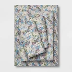 Target Threshold 400TC Queen Sheet Set 100% Cotton Purple Floral Bedroom Bedding. Fixed Price $39.99.