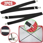 2X Bed Sheet Fastener Adjustable Elastic Suspenders Straps Covers Clips Gripper. Fixed Price $7.98.