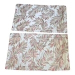 Vintage Thomasville Botanical Leaf Print Pillow Shams Tropical Fronds Home Decor. Fixed Price $19.99.