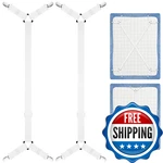 Morcheiong 2 Pack Bed Sheet Fasteners Straps Adjustable Holder Bands. Fixed Price $10.16.