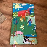 Bazoongi Kids Sleeping Bag Slumber Farm Barn Animals Camping Mat-euc. Fixed Price $17.60.