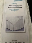 Simply Shabby Chic Twin Size White Ruffle Bed Skirt. Fixed Price $24.95.