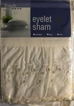 Fresh Ideas X25 Ruffled Cottage Vintage Ivory Eyelet Sham Euro New Fast Ship. Fixed Price $19.95.