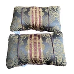 Croscill Boudoir Pillows Set Of 2 Brown Gold Damask Floral Rectangular Accent. Fixed Price $43.32.