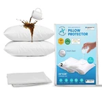 Set 2 Standard/queen Waterproof Pillow Protectors - White A,. Fixed Price $19.99.