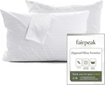 4-PIECE Set Of Standard Size Zippered Pillow Protectors, 20 X 26.. Fixed Price $18.99.