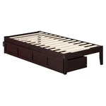 Afi Colorado Modern Wood Twin Bed With 2 Drawers Espresso. Fixed Price $327.52.