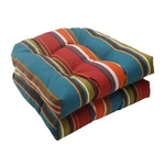 Pillow Perfect Stripe Indoor/outdoor Chair Seat 19" X Red/brown Westport. Fixed Price $99.18.