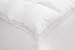Rio Home Fashions Microfiber Baffled Box Full Fiberbed With Skirt, White. Fixed Price $47.99.