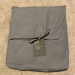 Restoration Hardware Garment-dyed Percale F/queen Duvet Cover, Dove, Nwt. Fixed Price $189.95.