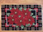 Nourison Poinsettia Holiday Decor Hand Hooked Accent Rug 20X32". Fixed Price $39.00.