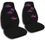 Car Truck Van Seat Covers To Live Love And Laugh Velour Front Set. Fixed Price $109.99.