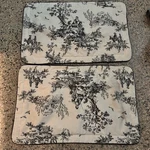 Thomasville - Set Of 2KING Pillow Sham Black/ivory Toile Cottage Country French. Fixed Price $60.00.