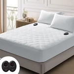 Quilted Heated Mattress Pad King Size - 9 Settings, Auto Off, Cozy & Soft. Fixed Price $124.99.