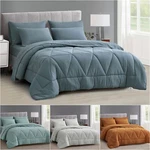 Chezmoi Collection Jasper Bed In Bag Geometric Triangle Quilted Comforter Set. Fixed Price $72.99.