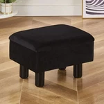 Stool Linen Footrest Storage Step Seat Black. Fixed Price $35.99.
