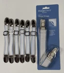Mainstays Sheet Straps Set Of 4 (+6) On Grippers Holds Place Fit Any Bed. Fixed Price $10.99.