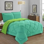 Elegant 3-PIECE Reversible Diamond Stitched Comforter & Shams. Fixed Price $45.99.