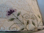 Nostalgia Standard Pillow Sham Quilted "claire" Eggshell Florals Cottage Country. Fixed Price $14.99.