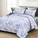 Botanical Reversible Bedspread Set Lightweight Microfiber Coverlet All Season. Fixed Price $40.98.