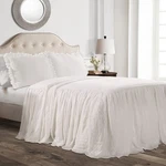 Lush Decor Ruffle Skirt Bedspread Set 3-PIECE Luxurious Farmhouse Bedding -.... Fixed Price $80.45.