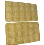 Custom Made King Pillow Shams Zebra Green Tapestry Embroidered Fabric Set. Fixed Price $49.99.