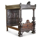 Important Bishop James Stanley 1508 King Henry Vii English Oak Tudor Tester Bed. Fixed Price $163572.00.