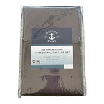 Nwt Harbor Home Cotton Pillowcase Set Slate Gray Standard Size 300 Thread Count. Fixed Price $19.95.