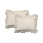 Fresh Ideas Ruffled Bed Pillow Shams With Embroidered Eyelet Detail, Standard.... Fixed Price $20.16.