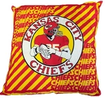 Vintage Kansas City Chiefs Throw Pillow Red Gold 1970S 1980S Nfl Football Accent. Fixed Price $34.00.