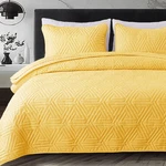 Soft King Size Set For All Seasons, 3-PIECE Ultrasonic Geometric Be. Fixed Price $47.99.