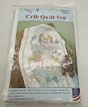 Crib Quilt Top Embroidery Kit Noah's Ark 40 X 60 In Jack Dempsey Needle Art. Fixed Price $9.99.