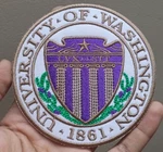 Washington University Logo Iron Patch - Sew Embroidered 4"X4". Fixed Price $7.19.