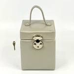 Wolf Designs 1997 Jewelry Box Travel Case Gray Lock W/ Key Mirror Handle. Fixed Price $39.99.