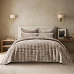 Recyco Velvet Quilt Set Full Queen 88X92 3PC Channel Stitch Bedding New. Fixed Price $59.99.