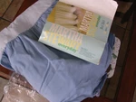 #a Martha Stewart Cotton Blend Blue King Dust Ruffle Bed Skirt 13" Drop Nip. Fixed Price $18.50.