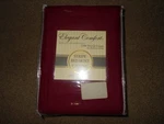 Elegant Comfort 1500 Thread Count Bed Skirt Cal King Stripe Maroon Red Egyptian. Fixed Price $19.99.