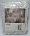 Thomasville Ruffled Pillow Sham Candlewicking Ivory Embroidered Pattern. Fixed Price $41.25.
