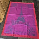 Yves Delorve France Tea Towel Cotton Hand Dish Kitchen Paris Eiffel Tower. Fixed Price $54.00.
