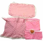 VINTAGE1982 Barbie Dream Furniture Canopy Bedding Sheets Bedspread Pink Lace. Fixed Price $19.99.